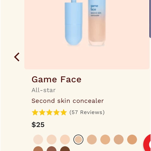 One FULL SIZED Alleyoop Game Face Second Skin Concealer in All Star - Picture 1 of 3